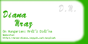 diana mraz business card
